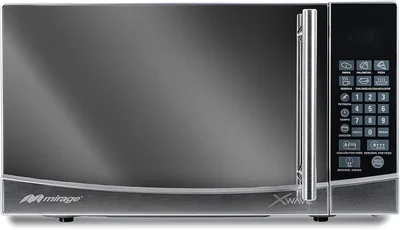 Microondas Xwave Mirage 0.7 pies, 9 programas, acabado espejo, descongelación y cocción por pero, PLA - 50% Descuento