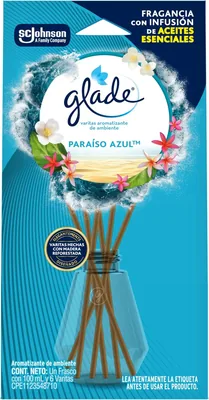 Glade Varitas Aromatizantes Fragancia Continua Paraíso Azul, 100 ml