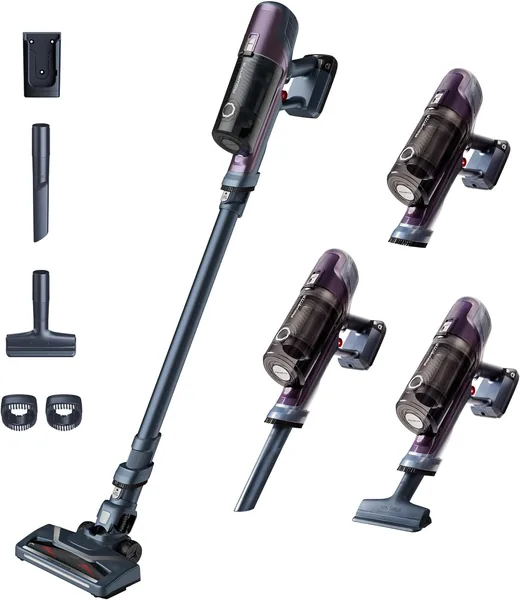 Rowenta XPert 6.60 Cordless Versatile Broom Vacuum, Lilac RH6838