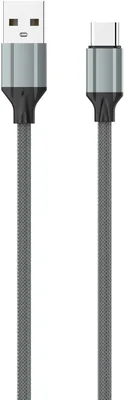 كابل شحن هاتف محمول LDNIO LS441 2.4A شاحن سريع من نوع-C - رمادي