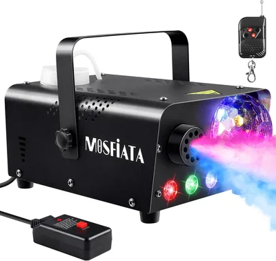 MOSFiATA 600W Fog Machine w/ Disco Light Remote