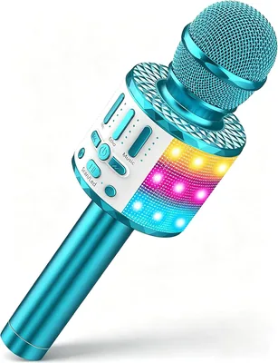Microphones karaoké sans fil avec lumière de scène - Économisez 5% sur Amazon