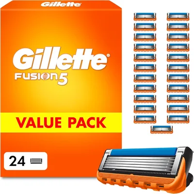 Lames de rasage Gillette Fusion5 pour hommes - 24 pièces - 7% de réduction