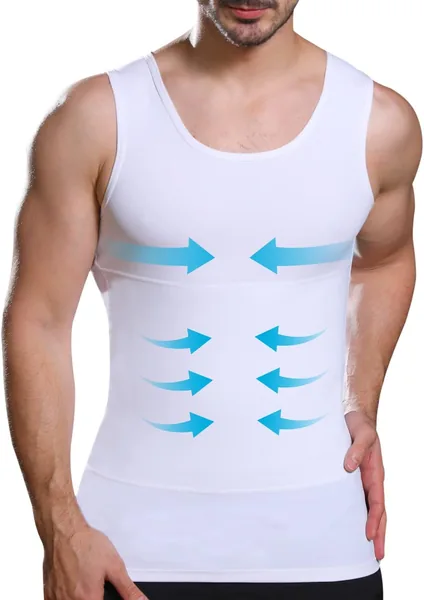 Lgtfy Mens Slimming Body Shaper Vest