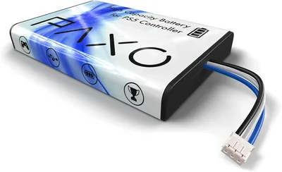 Accu compatibel met PlayStation 5 controller, +66% speeltijd met 9500mWh 2600mAh, hoogwaardige LiPo, PS5 controller afstelling