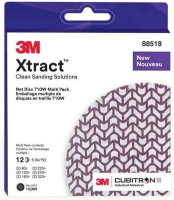 Xtract Cubitron 710W Sanding Discs, 5in, 12-Pack