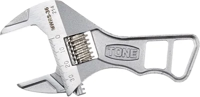 TONE MWRS-36 Short Monkey Wrench with Graduation