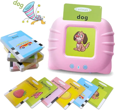Toddler Talking Flash Cards - Language Learning Toy for 1-5 Year Olds