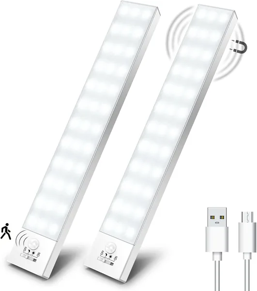 OUILA Cabinet Lighting LED with Motion Sensor Pack of 2