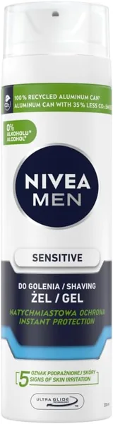 Nivea Men Żel do Golenia Sensitive - Rumianek i Witamina E, 200 ml - Najlepsza Oferta
