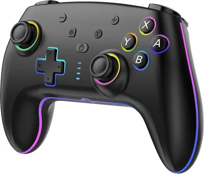 Manette Switch Pro sans fil avec éclairage RGB 7 couleurs changeantes - Meilleures affaires