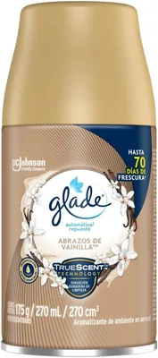 Glade Aromatizante Automático en Aerosol - Repuesto de Larga Duración de Vainilla, 175g