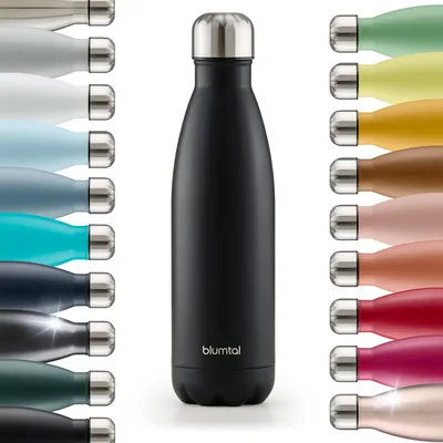 Bottiglia d'Acqua Isolata Blumtal Charles in Acciaio Inox - 500 ml, BPA Free, Antilegno