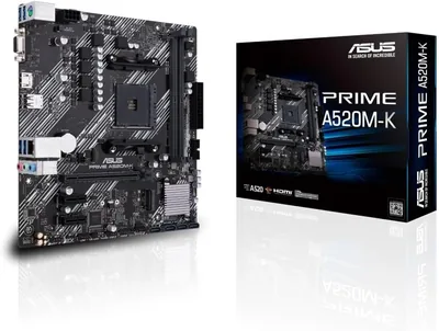 Asus A520 Motherboard 20% Off: AMD AM4, M.2, Gigabit Ethernet