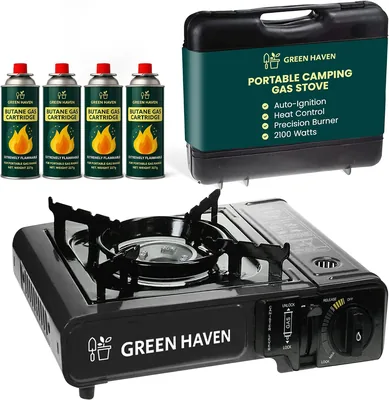 GREEN HAVEN Black Camping Stove 29% Off