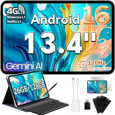 Tablette TECLAST T65 13.4 Pouces Android 16 avec Stylet, 4G LTE | Réduction 9% 