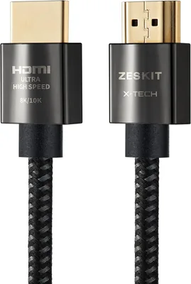 Zeskit X-Tech HDMI Cable 48Gbps 1.5ft 8K60 4K120 HDR