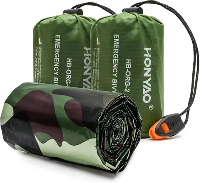 HONYAO Emergency Bivvy Bag Survival Blanket