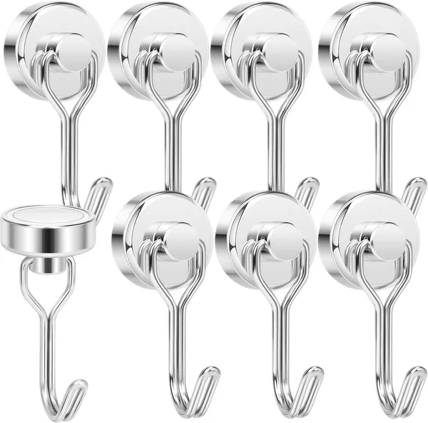 Tohoer Set of 8 Strong Magnetic Hooks