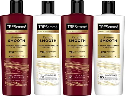 TRESEmmé Keratin Smooth Shampoo & Conditioner Duo, 400ml