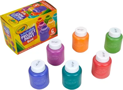 Crayola Kids Paint 6ct Bold Colors Washable