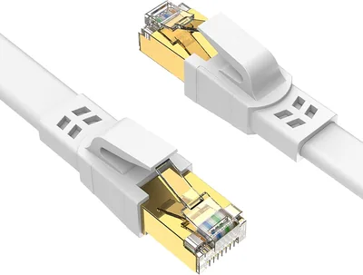 Ercielook LAN Kabel 5 m Hochgeschwindigkeits-Netzwerkkabel Cat8 für Innen- und Außenbereiche, 40 Gbps, 2000 MHz mit Goldbeschichteten RJ45 Stecker - 28% Rabatt