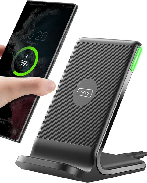 INIU 15W Chargeur sans fil, chargeur rapide, accessoire de bureau pour iPhone 17 Pro Max 16 15 Plus