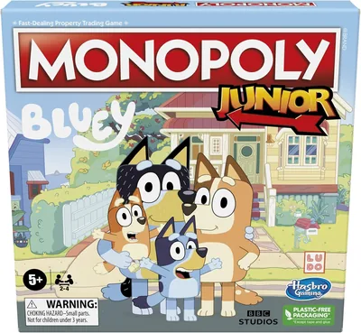Monopoly Bluey Edition Board Game for Kids