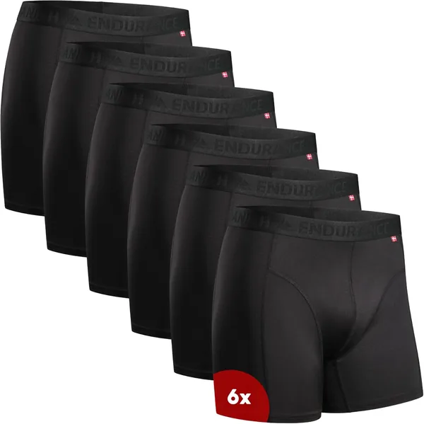Danish Endurance 6 Pack - Boxers pour Homme Respirants et Légers, Imperméables à la Transpiration (38% de Réduction)