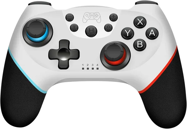 2024 New Version Switch Controller, Wireless Pro Controller Switch Lite, Switch Remote Controller Gamepad Joystick, Turbo and Dual Vibration (White) - Game Boy Advance