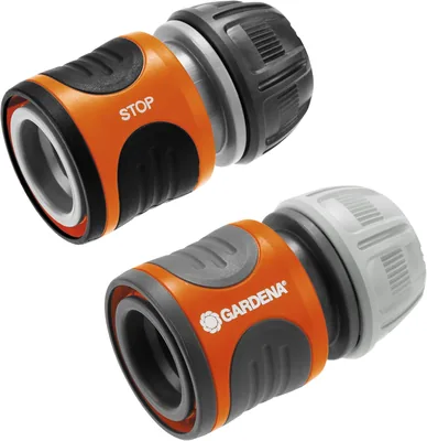 Gardena Hose Connector Set 13 mm (3/4") and 15 mm (5/8"): For hose start and end, connection suitabl