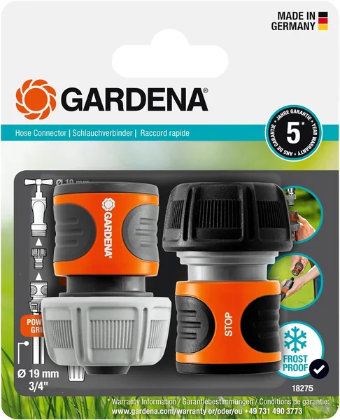Gardena Zestaw złączek węża 19 mm (3/4 cala) - Najlepsza cena