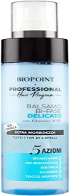 Biopoint Program Professionale per Capelli - Condizionatore Bifase Delicato, Formula Arricchita con Vitamine ACEF per Capelli Ultra-Soft