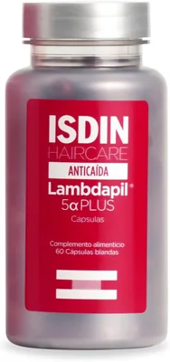 ISDIN Lambdapil 5 Alfa Plus, Cápsulas Anticaída del Cabello, Duración 2 a 4 meses, Complemento Alimenticio para la caída del pelo