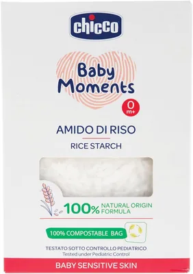 Chicco Baby Moments Amido di Mais, Azione Calmante e Rinfrescante, Pulizia Delicata Senza Irritare o Seccare la Pelle, 5.99€ - 19% Sconto