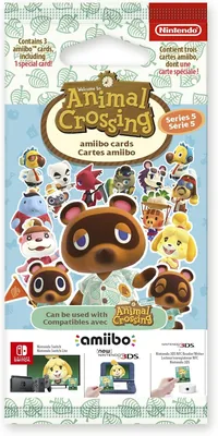 Pack de 3 cartes Animal Crossing Série 5 - Carte Spéciale + 2 Standard pour Nintendo Switch