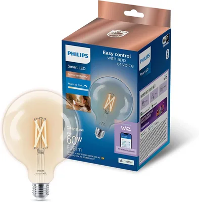 Philips Smart Lighting LED Filament Bulb G125 - Tunable White Light Best Deal