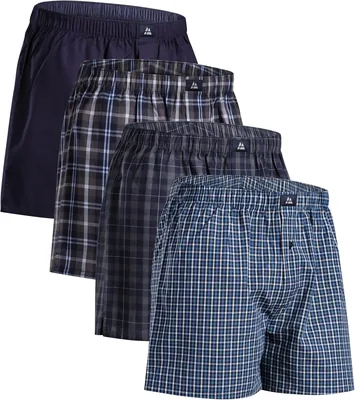 DANISH ENDURANCE 4x Boxers Courts Homme 100% Coton Organique - Confort Ultime