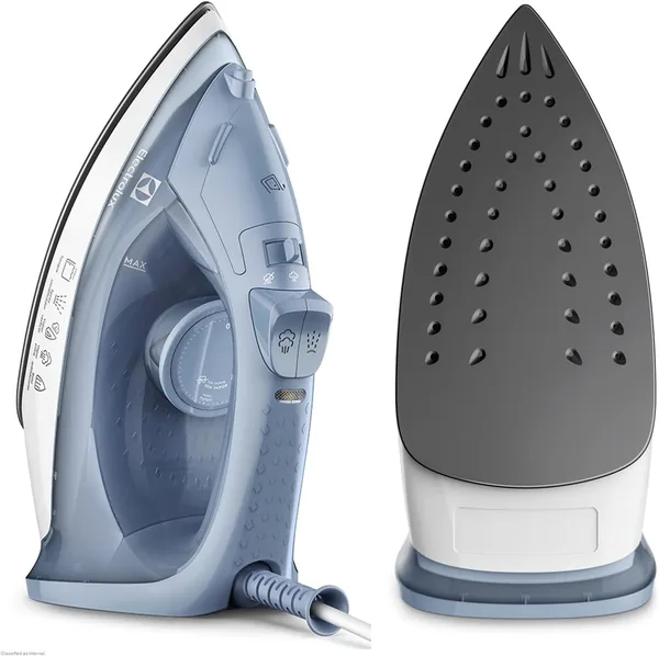 Ferro de Passar Seco e Vapor Electrolux com Base Antiaderente a Vapor Vertical 1200W - Azul (ESI10) - 26% Off
