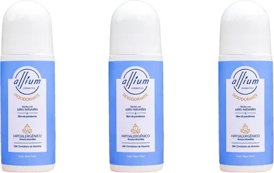 Desodorante Natural con Piedra de Alumbre y Bicarbonato de Sodio - 3 Piezas, Fórmula Libre de Parabenos, Sin Clorhidrato de Alu - 20% Descuento