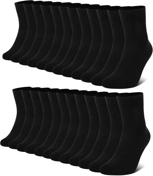 FALARY 12 Pairs of Socks Men Women Cotton
