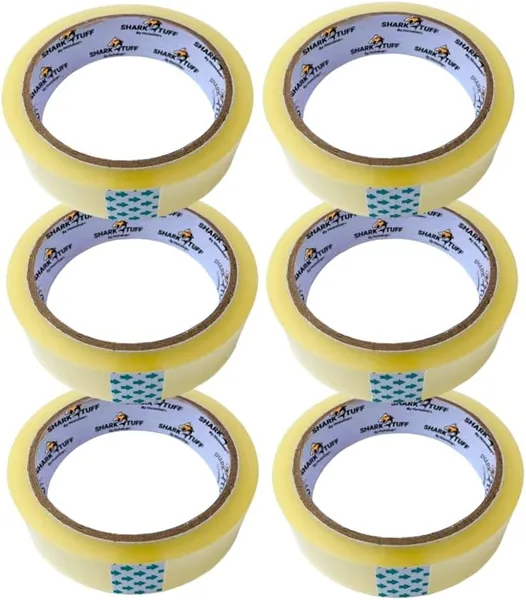 Cellotape Rolls Strong Clear Packing Tape Extra Long | Packaging Sellotape Transparent Stationary Gift Wrap Tape Refill 24mm x 40m (6 Pack)