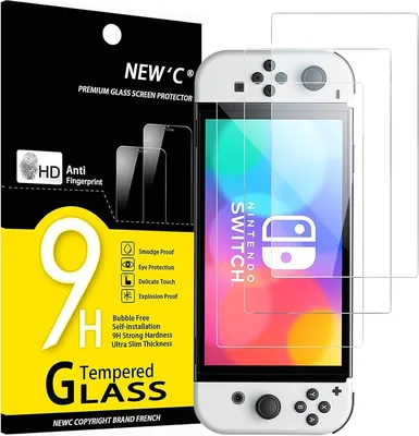 Protection d'écran en verre trempé 'C' x 3 pour Nintendo Switch OLED - Anti-rayures, sans bulles - Ultime offre