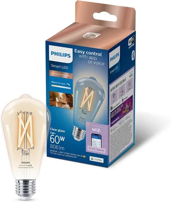 Philips Smart Lighting LED Filament ST64 Bulb - Tunable White 2700-6500K, 806Lm Best Deal