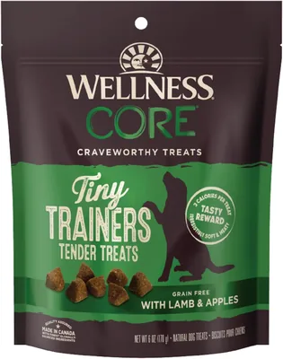 Wellness CORE Tiny Trainers Tender Treats, Grain Free, Lamb & Apple, 6 Ounce Bag Best Deal