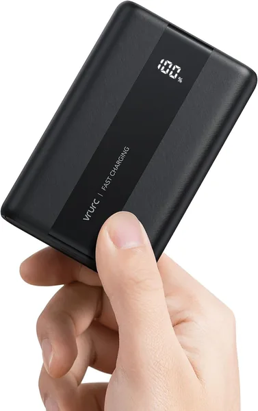 VRURC Power Bank 20000mAh, 22.5W Fast Charging PD & QC 4.0, Mini Portable Charger with LED Display, Battery Pack for iPhone 16 15 14 13 12 11 x Samsung LG