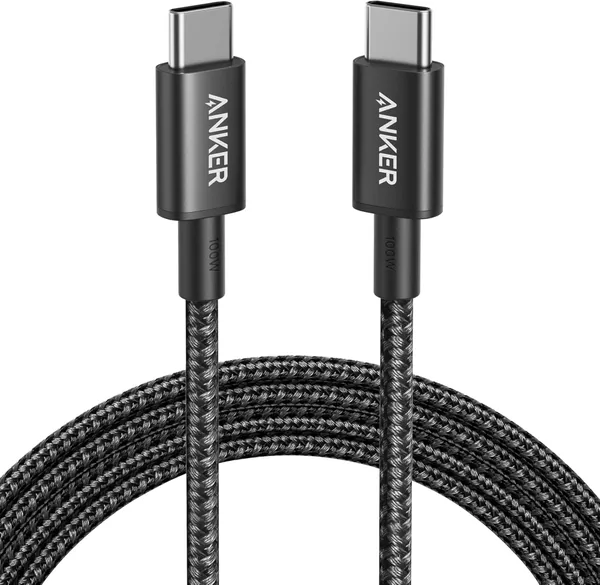 Anker USB C Charger Cable (6ft 100W) Fast Charging for iPhone/Samsung