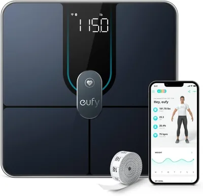 eufy Inteligentna waga cyfrowa do łazienki P2 Pro Wi-Fi, Bluetooth, 16 rodzajami pomiarów - Best Price