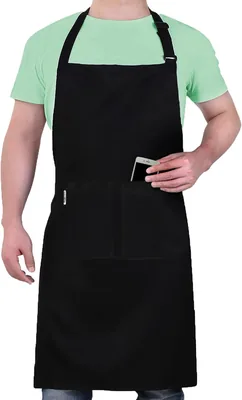LEFUNDA® Küchenapron, wasserdicht mit 3 Taschen, verstellbarer BBQ-Apron für Männer und Frauen