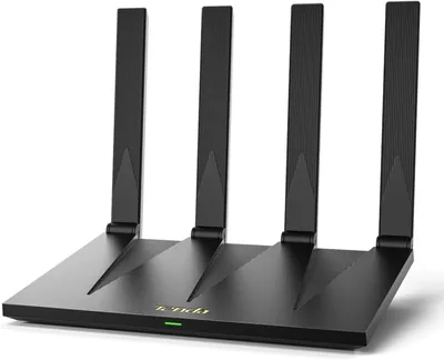 Tenda AX12 Pro WiFi 6 Router AX3000 Dual Band (2402Mbps 5GHz + 574Mbps 2.4GHz), 7dBi 180° Faltenantennen, 4x Gigabit-Anschlüsse